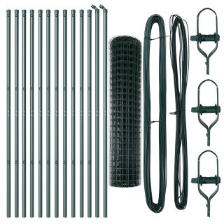 Euro Aiapiir 13 postiga 1x25 m Galvaniseeritud Teras Roheline