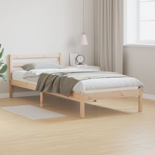 Voodi Raam Peatsi 100x220 cm Massiivne Puit Mänd