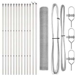 fencing komplekt 2 tk Galvaniseeritud teras 25 x 1,2 m