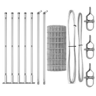Euro Aed koos 7 Flanged Postiga 0.6x10 m Galvaniseeritud Teras