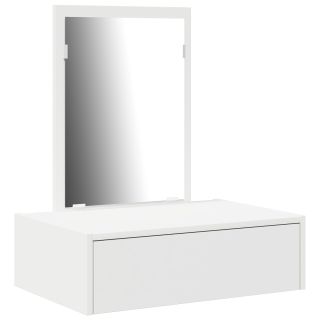Seinale riputatav meigilaud Valge 60x40x70 cm