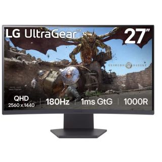 LCD Monitor|LG|27GS60QC-B|27|Gaming/Curved|Panel VA|2560x1440|16:9|180 Hz|Matte|1 ms|Tilt|Colour Black|27GS60QC-B