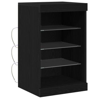 Sideboard koos LED-valgustitega Must Tamme 41x37x67 cm