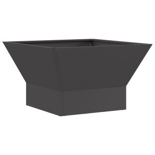 kandiline must tulekepp 60x60x35 cm terasest