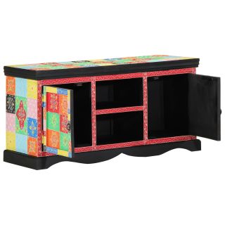 TV kapp, mitmevärviline, 100x35x50 cm, tahke mangopuu