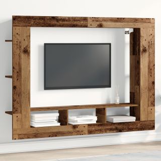 TV kapp seinale kinnitatud vana puu 152x22x113 cm
