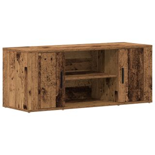 Тумба под ТВ из состаренного дерева 100x35x40 см