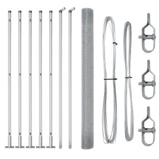 aiapostide komplekt 2 tk galvaniseeritud teras 10 x 1.5 m