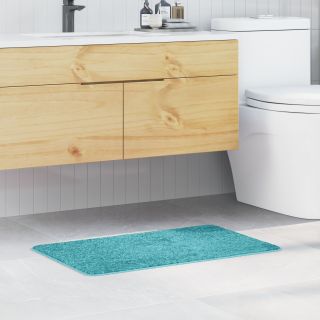 Vannitoavaip Ristkülikuline Türkiis 50x80 cm Polüpropüleen Libisemiskindel