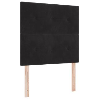Peatoed Nööpidega Must 80 cm Veluur