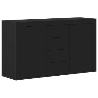 Külglaud Must Tehispuit 120 x 36 x 69 cm Hoidmine Buffet