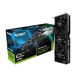Graphics Card|PALIT|NVIDIA GeForce RTX 5060 Ti|16 GB|GDDR7|128 bit|PCIE 5.0 16x|Triple slot Fansink|1xHDMI|3xDisplayPort|NE7506TS19T1-GB2061S