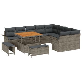 12-osaline aia diivanikomplekt padjadega hall polü rattan akatsia,3-osaline aia eine komplekt padjadega hall polü rattan akatsia,2-kohaline aia diivan padjadega hall polü rattan