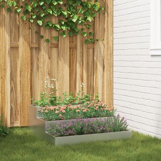 Aia Kast 3-Korruseline 90x90x35 cm Galvaniseeritud Teras
