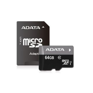 MEMORY MICRO SDXC 64GB CLASS10/W/AD AUSDX64GUICL10-RA1 ADATA
