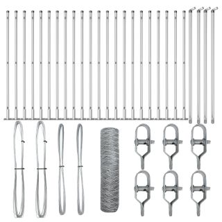 Kuusnurkne Aed 1x50 m Galvaniseeritud Teras