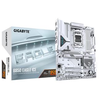 Mainboard|GIGABYTE|AMD B850|SAM5|ATX|Memory DDR5|Memory slots 4|2xPCI-Express 3.0 1x|1xPCI-Express 4.0 4x|1xPCI-Express 5.0 16x|3xM.2|1xHDMI|1xDisplayPort|4xUSB 2.0|2xUSB 3.2|1xUSB-C|1xRJ45|3xAudio port|B850EAGLEICE