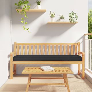 Kaubaaluste padjad pingile 2 tk Must 180x40x8 cm Oxfordi kangas