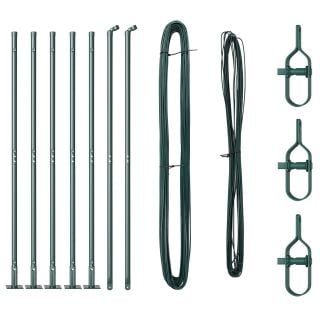 AedPostid Alusplaatidega 7 tk Ø32mm 83,5cm Galvaniseeritud Teras