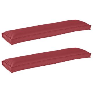 Puidust padjad pingile 2 tk Veinipunane 150x40x8 cm Oxford kangas