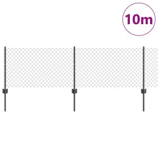 Keevitatud Traaf Fence koos 5 U postiga Hall 0.4x10 m teras