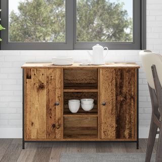 Üksik Kapike Vana Puit 100x35x70 cm Tehispuit ja Teras