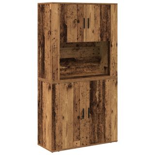 Kõrge kappe Vanast puidust 80x33x150 cm Töödeldud puit
