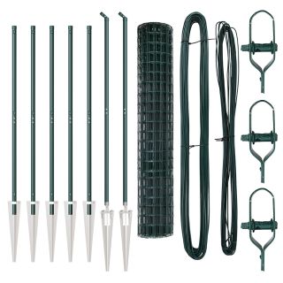 Euro Aed 7 Okastega 1.5x10 m Galvaniseeritud Terasest Roheline