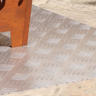 Alumiinium checker plaatide komplekt 2 tk libisemiskindlad 90x50 cm