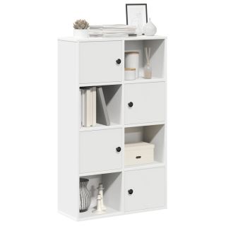 Книжный шкаф, белый, 60x24x101,5 см, искусственное дерево
