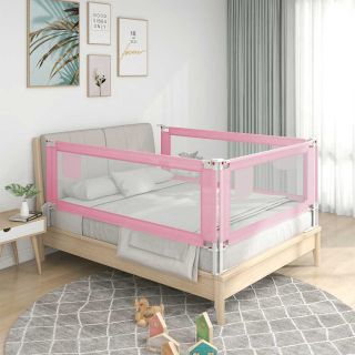 Бортик для детской кроватки, розовый, 200 x 25 см, ткань