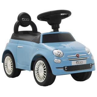Fiat 500 синий автомобиль для езды на велосипеде