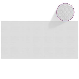 Плавающая круглая пленка для бассейна из полиэтилена, 450x220 см, серая