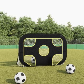 футбольные ворота с прицельным матом, 120 x 80 x 80 см, полиэстер