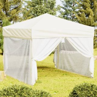 kokkupandav peotelk seintega, kreemjas, 3 x 3 m