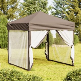 kokkupandav peotelk seintega, pruunikashall, 2 x 2 m