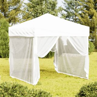 Складная палатка для вечеринок со стенками, белая, 2 x 2 м