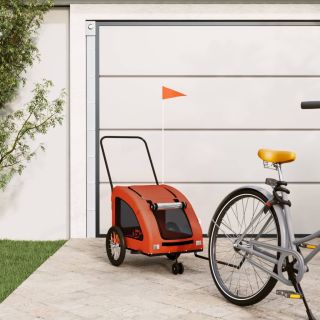 lemmiklooma ratta järelkäru, oranž, oxford kangas/raud