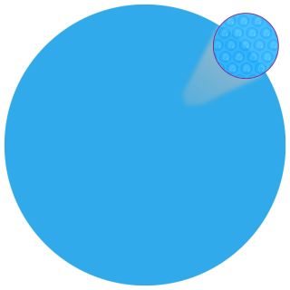 ujuv ümar päikeseenergiat kasutav basseinikile, 250 cm, sinine