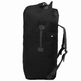 armeestiilis riidest reisikott 85 l, must