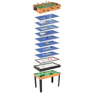 Многофункциональный игровой стол 15 в 1, 121 x 61 x 82 см, клен