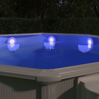 sukeldatav ujuv basseini LED-lamp, mitmevärviline, puldiga