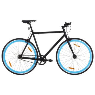 ühekäiguline jalgratas, must ja sinine, 700C 51 cm