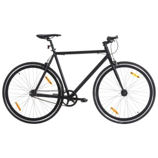 ühekäiguline jalgratas, must, 700C 55 cm