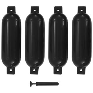 paadi kaitseraud 4 tk, must, 51 x 14 cm, PVC