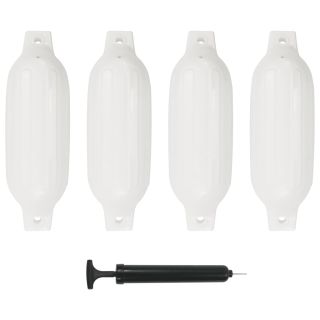 paadi kaitseraud 4 tk, valge, 41 x 11,5 cm, PVC