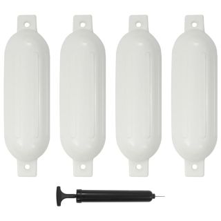 paadi kaitseraud 4 tk, valge, 51 x 14 cm, PVC