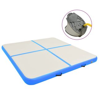 täispumbatav võimlemismatt pumbaga 200x200x20 cm PVC sinine