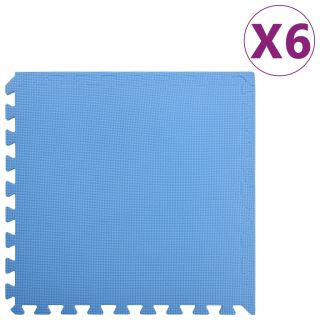 Коврики 6 шт. 2,16 ㎡ EVA пена, синие