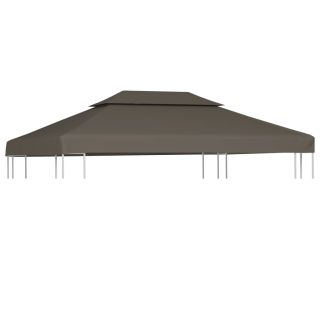 kahekordne varjualuse katus 310 g/m² 4 x 3 m, tumehall